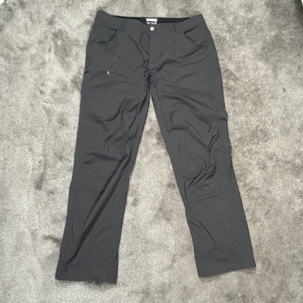 Marmot Hiking Pants Mens 36 Black Solid Straight Leg Technical Outdoor J900374